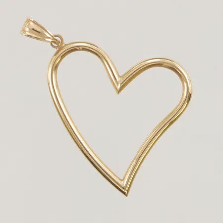 Hänge, "hjärta", 32mm, 18K 1,3g.