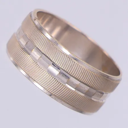 Ring, mönstrad, stl 16½, vitguld, 18k Vikt: 5,7 g