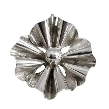 Retro Hänge 1970-tal, silver 925/1000, längd 38 mm, Ø35 mm, något otydlig tillverkarstämpel, tillverkad 1979 (E10) Vikt: 9 g