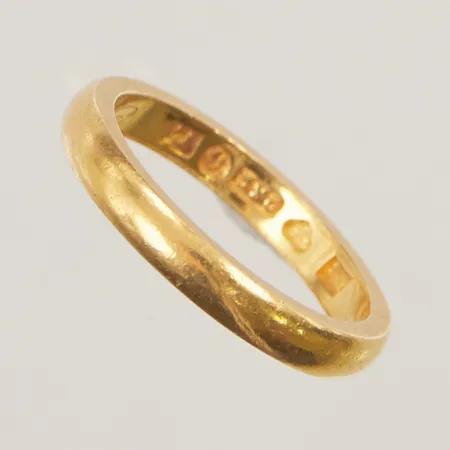 Ring, Ø17½, gravyr, 23K 5,6g.