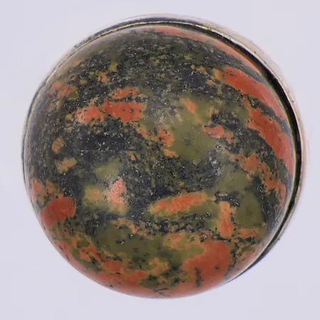 Ring, fältspat/epidot/granit, stl 15¾, 925/1000 silver Vikt: 12,3 g