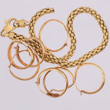 Diverse defekt guld, 18K Vikt: 9,5 g