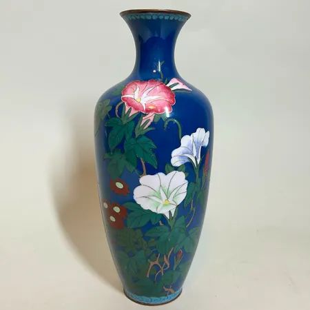 Vas Cloisonné, Japan, runt 1900, Meiji-period, höjd 24cm