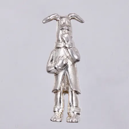 Figur i silver, höjd: ca 5cm, stämpel KMW, 999/1000 Silver Vikt: 41,4 g