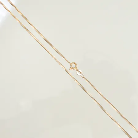 Halskedja pansar, 42 cm, bredd 1mm, 18K  Vikt: 2,6 g