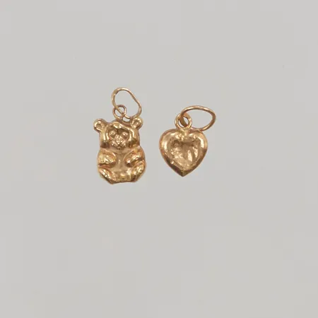  2 Hängen, defekt, 18K 0,8g. 