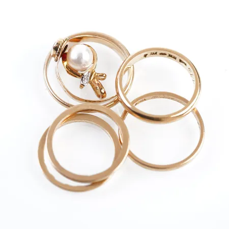 Diverse guld, 18k Vikt: 17,4 g