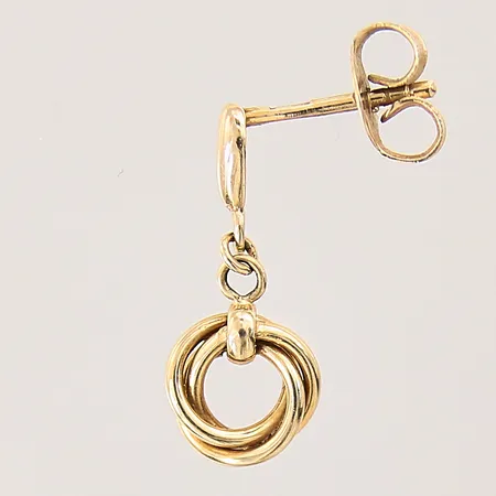 Örhänge, udda, 17x7,2mm, 14K  Vikt: 1 g