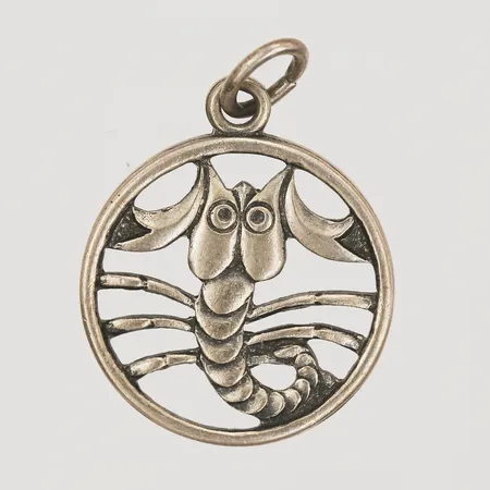 Hänge Stjärntecken Kräftan, ca 15x15, 925/1000 silver. Vikt: 1,4 g