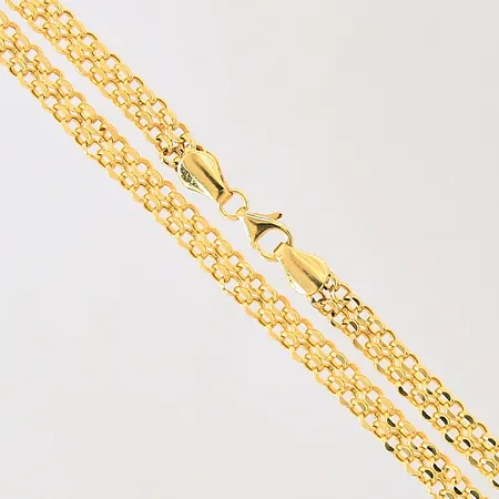 Collier, längd: 44,5cm, bredd: 4,6mm, 21K Vikt: 10,4 g