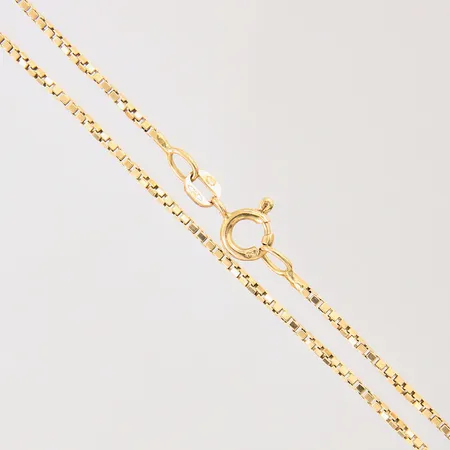 Kedja Venezia, längd: 42cm, bredd: 1,1mm, Balestra, defekt lås, 18K  Vikt: 5 g