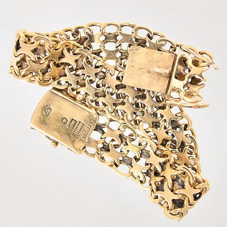 Armband X-länk, defekt, 18K Vikt: 19,8 g