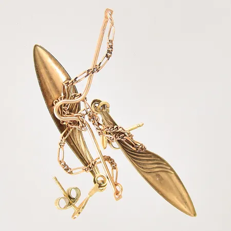 Guldsmycken, repiga, 8K Vikt: 1,9 g