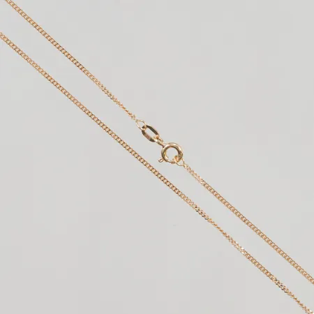 Kedja, pansar, 50cm, bredd:1mm, 18K 3,0g.