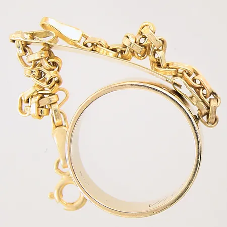 Guldsmycken, gravyrer, repor, 14K Vikt: 6,6 g