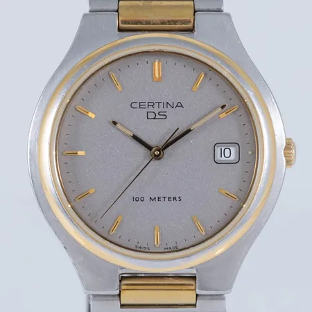 Herrur Certina DS 100 Meters, Boett Ø 34 mm, safirglas, quartz, stål, boett nr 7060 7360. Innermått 15 cm, extra länkar medföljer.