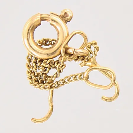 Guldsmycken, defekta, 18K Vikt: 0,4 g