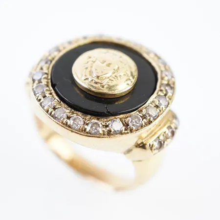 Ring, stl 20(62), Ø22mm, 18k Vikt: 17 g