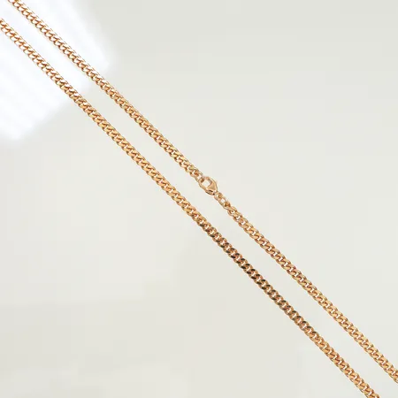 Halskedja pansar, 50cm bredd 3mm, 14K  Vikt: 16,1 g