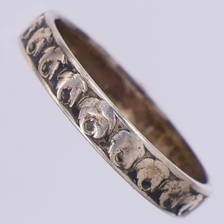 Ring, mönstrad, stl 17, Alton, 830/1000 silver Vikt: 1,8 g