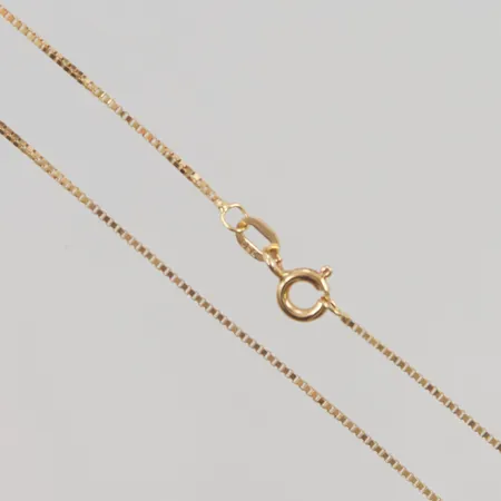 Kedja, Venezia, 44cm, bredd:1mm, 18K 2,5g.