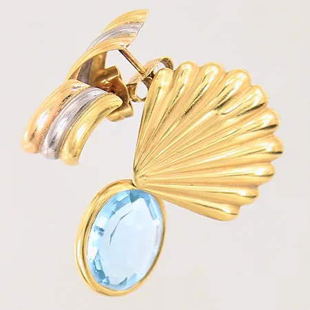 Diverse guldsmycken, sten, udda, buckliga, 18K Vikt: 5,6 g