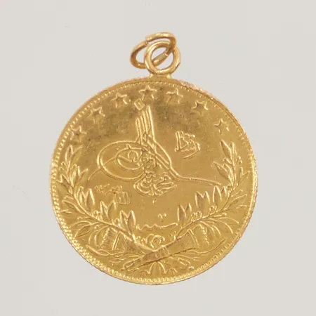 Mynthänge, Ø22mm, klippt ögla, 21,6K 7,2g.