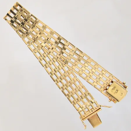 Armband Korridor, längd 19cm, bredd 14,5mm, 18K Vikt: 31,9 g