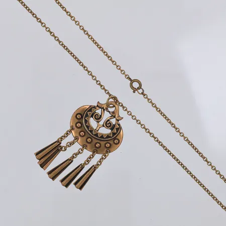 Collier, Kalevala Mångudinnan, 61cm, hänget 53mm, brons