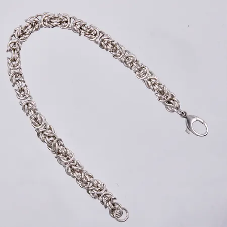 Armband längd ca 18,5cm, bredd ca 5mm, 925/1000 silver Vikt: 19,4 g