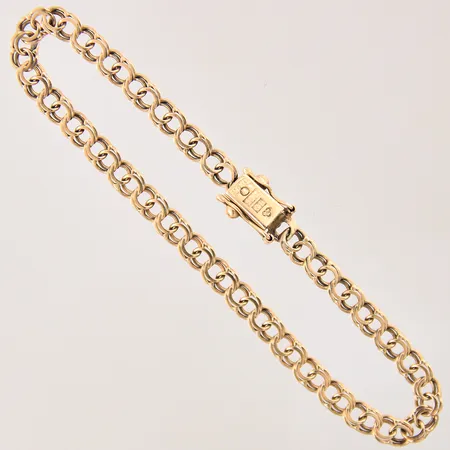 Armband Bismarck, längd: 17,5cm, bredd: 4,2mm, 18K Vikt: 5,2 g