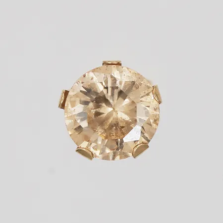 Ett udda örhänge med gul sten, Ø5mm, 18K Vikt: 0,4 g