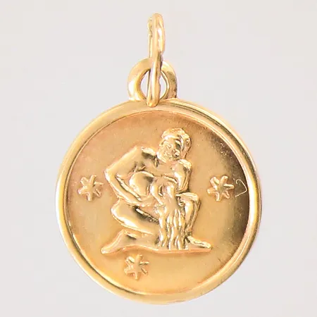 Hänge, 15x11mm, 18K  Vikt: 0,8 g