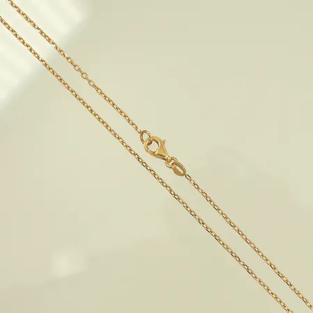 Halskedja ankar, 43 cm, bredd 1 mm, 18K Vikt: 2,6 g