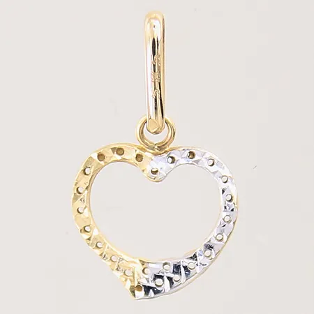 Hänge, hjärta, 20x12mm, 14K  Vikt: 0,6 g