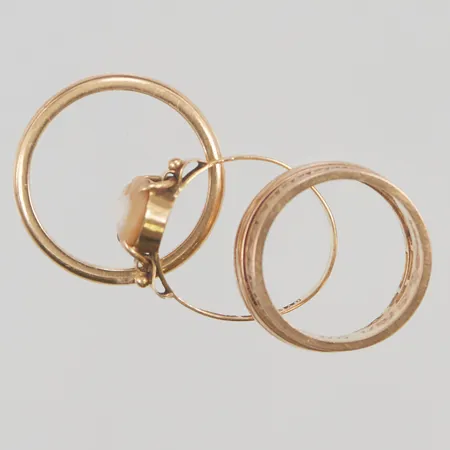 3 Ringar, defekt/gravyr, 18K 15,6g.