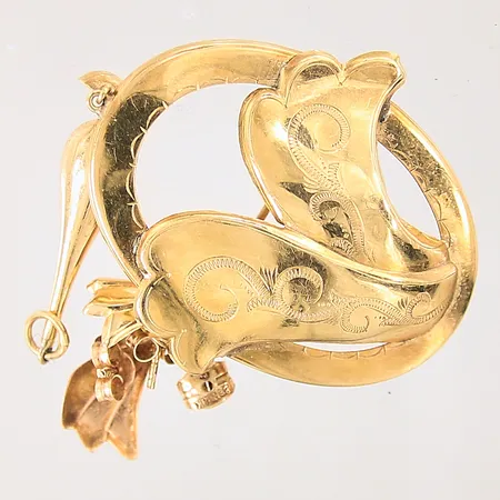 Guldsmycken, buckliga, repiga, udda, 18K  Vikt: 5,4 g