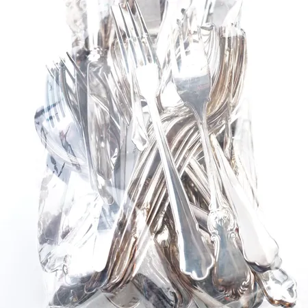 Diverse silverbestick, bruttovikt 2276gr Vikt: 2276 g