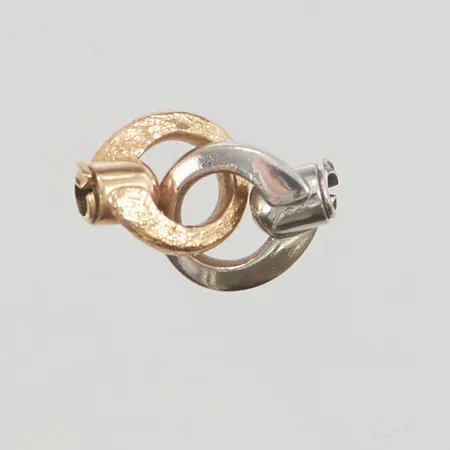 Lås, Per Borup, 23mm, gul/vitguld, 18K 6,8g.