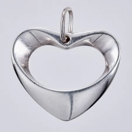 Hänge hjärta, Georg Jensen, Ø ca 23mm, 925/1000, silver Vikt: 3,4 g