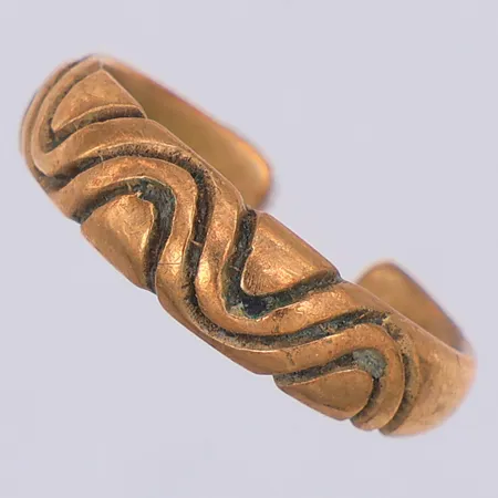 Ring, stl 15½, öppen modell, brons