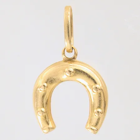 Hänge hästsko, längd: 21mm, bredd: 5-3,6mm, 18K  Vikt: 1,1 g