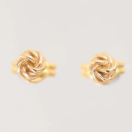 Ett par örhängen, Ø3,7mm, 18K Vikt: 0,6 g