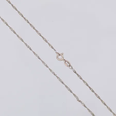 Kedja, Singapore, 36cm, bredd 1,7mm, 925/1000 silver Vikt: 1,9 g