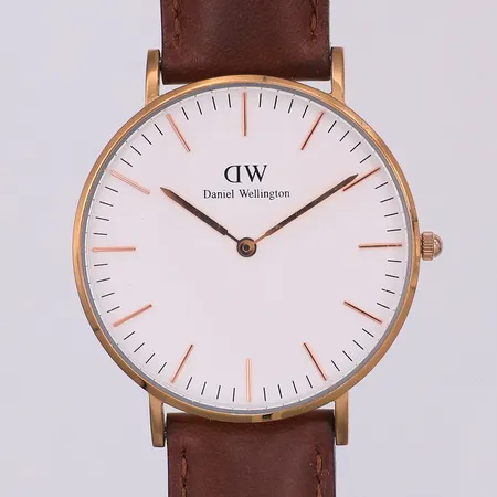 Herrur, Daniel Wellington, quartz, Ø36mm, B36 R9, läderband original, låda, står still