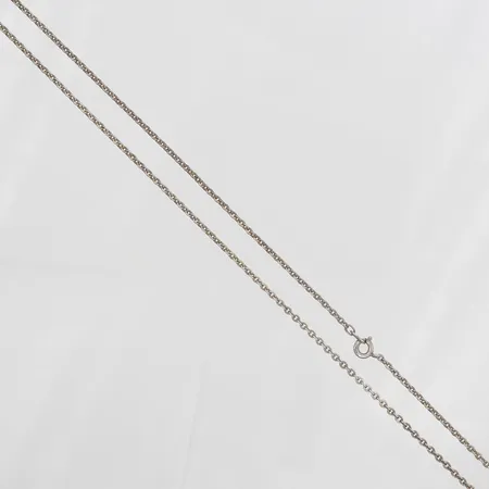 Kedja, Ankar, längd ca 45cm, bredd 2mm, smärre slitage, 835/1000 silver. Vikt: 3,8 g