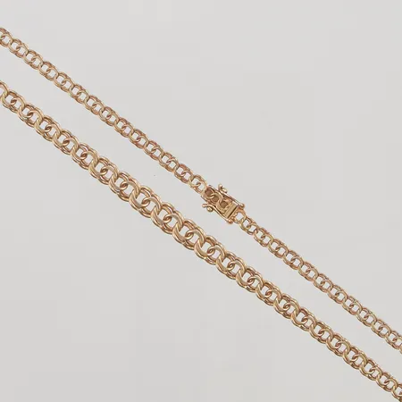 Collier, Bismarck, 45cm, bredd:4-6mm, 18K 16,4g.
