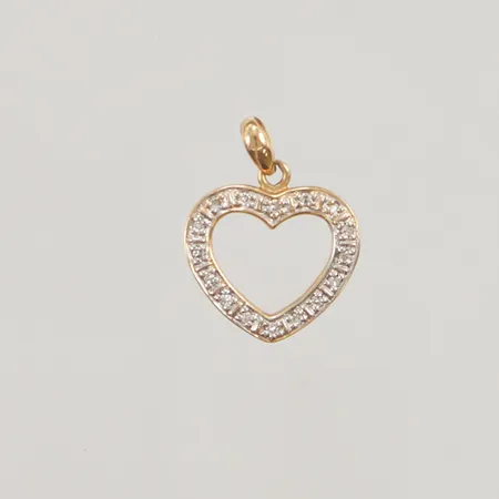 Hänge, med stenar 1,3x1,4 mm, 18K 1,1g Vikt: 1,1 g