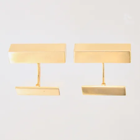 Ett par manschettknappar, 23,9x7,3mm, Alton, 18K Vikt: 11 g