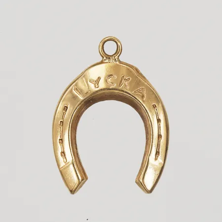 Hänge, hästsko, 15mm, 18K Vikt: 0,5 g